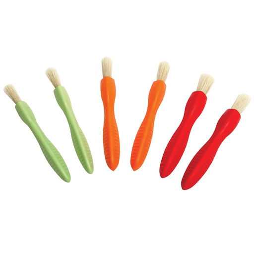 [6674 CE] Triangle Grip Assorted Sizes Paint Brushes Set of 6