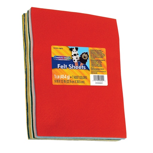 [AC3904 PAC] Assorted Colors Felt Sheets 1 lb.