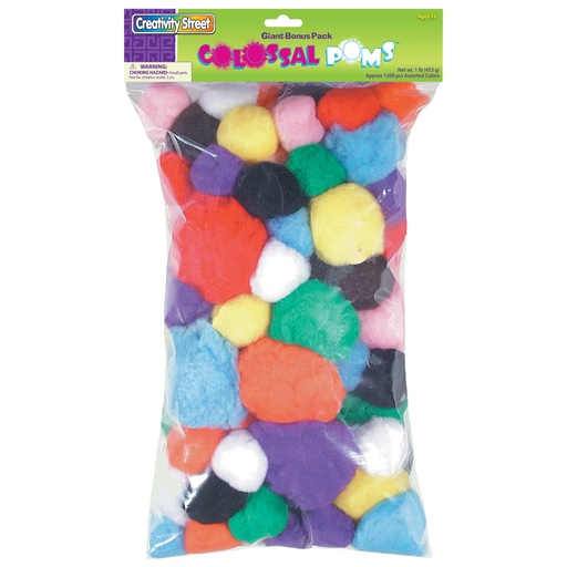 [AC818101 PAC] Assorted Colossal Poms 1 lb.