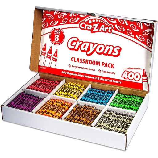 [740121 CZA] Crayon Class Pack 400ct in 8 colors