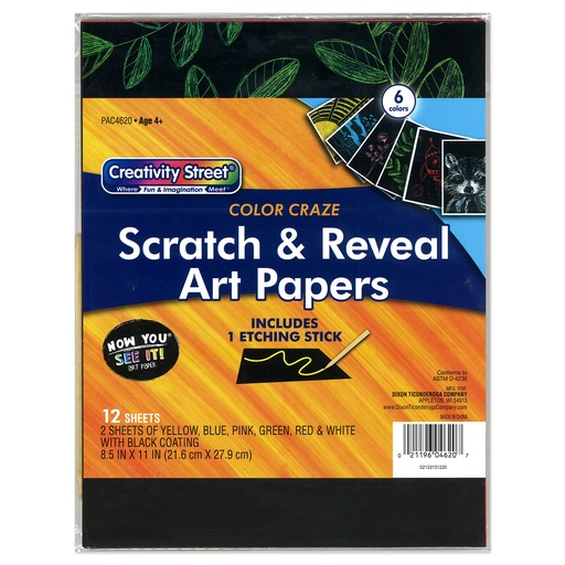 [AC4620 PAC] Color Craze Art Paper 12 Sheets