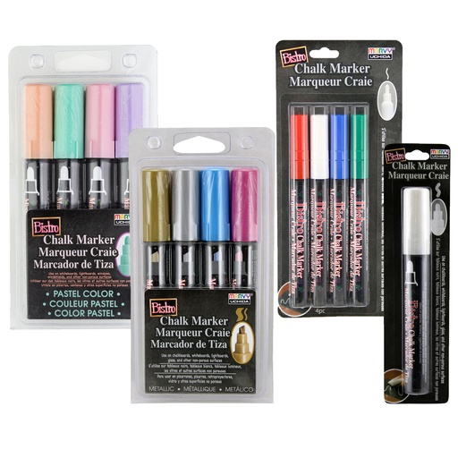 [BCMKIT UCH] Assorted  Chisel, Fine & Broad Tip Bistro Chalk Markers