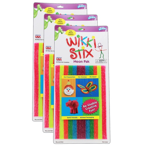 [804-3 WKX] Neon Colors Wikki Stix® 144ct