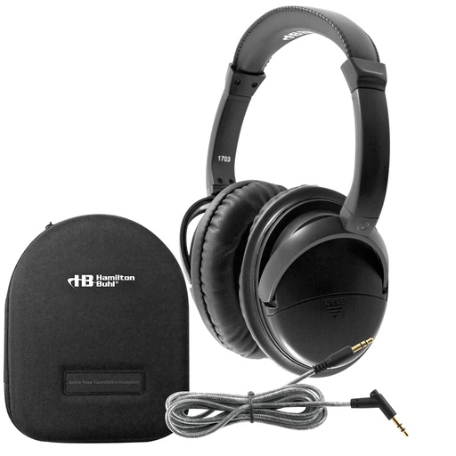 [NCHBC1 HE] Deluxe Active Noise-Canceling Headphones with Case