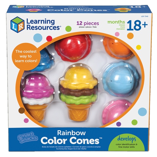 [7349 LER] Smart Snacks® Rainbow Color Cones™