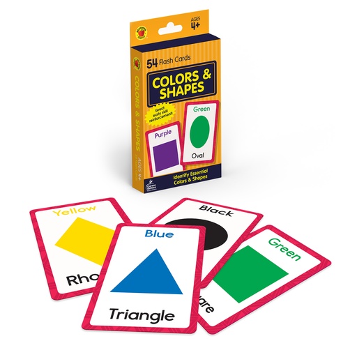 [646891 CD] Colors and Shapes Flash Cards 54 Cards