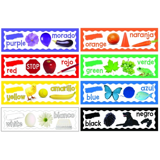 [847071 EU] Colors English-Spanish Mini Bulletin Board Set