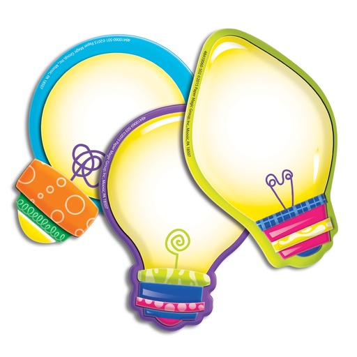 [841006 EU] Color My World Light Bulbs Assorted Paper Cut Outs Pack of 36