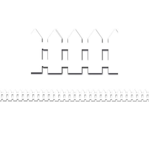 [33605 HG] White Fence Border 36 Feet