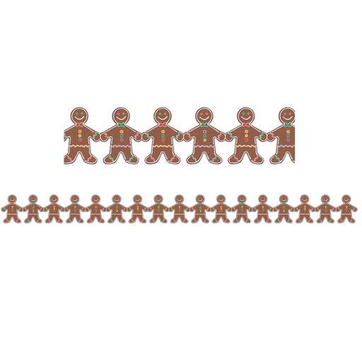 [33608 HG] Gingerbread Men Classroom Borders 36 Feet