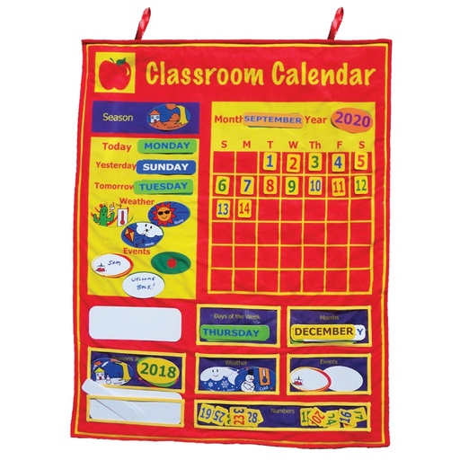 [800 MTB] 36"H x 26"W Classroom Calendar