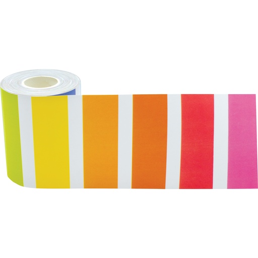 [8916 TCR] Colorful Stripes Straight Rolled Border Trim