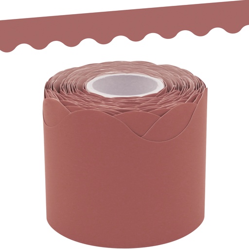[9159 TCR] Deep Rose Scalloped Rolled Border Trim