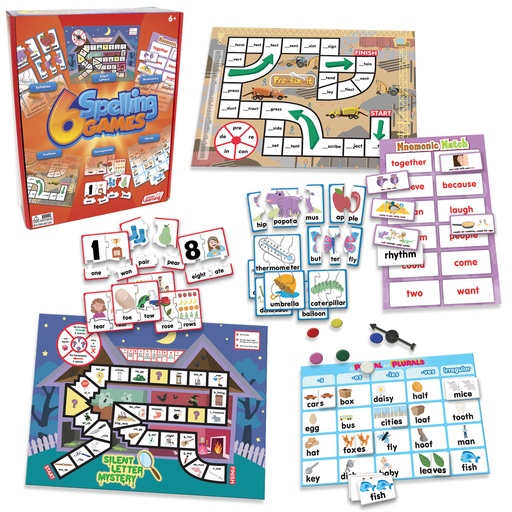 [408 JL] 6 Spelling Games