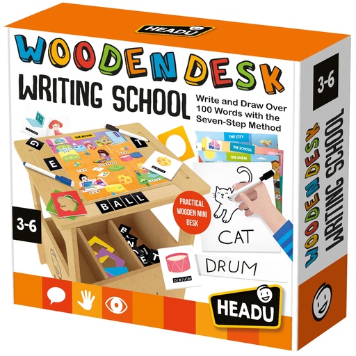 [EN60575 HDU] Wooden Desk Writing School