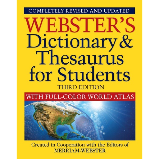 [951785 FSP] Webster's Dictionary & Thesaurus with Full Color World Atlas Third Edition