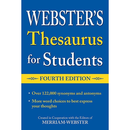 [951815 FSP] Webster's Thesaurus for Students Fourth Edition