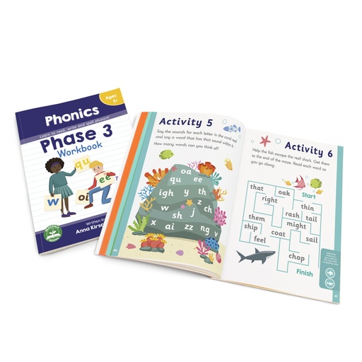 [BB120 JL] Phase 3 Phonics Workbook