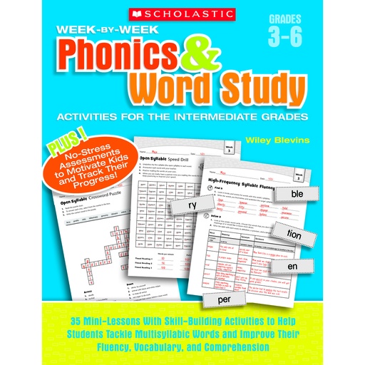 [946589 SC] Week-by-Week Phonics & Word Study Book