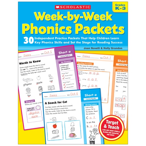 [223041 SC] Week-By-Week Phonics Packets