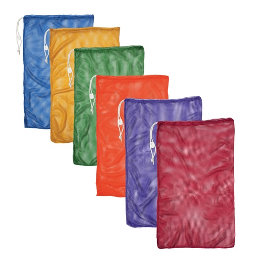 [MB21SET CHS] Assorted Color 24" x 36" Mesh Equipment Bags Pack of 6