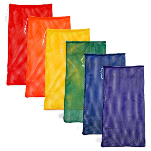 [MB22SET CHS] Assorted Color 24" x 48" Mesh Equipment Bags Pack of 6