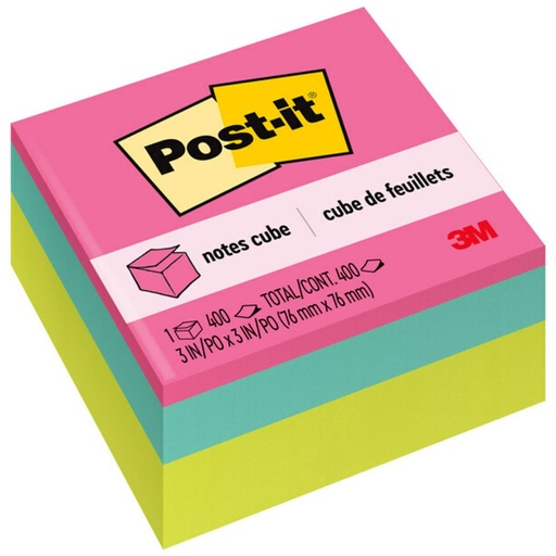 [2027BRT MMM] Bright Colors 3 in. x 3 in. Notes Cube