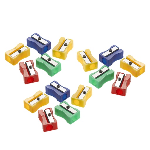 [15993-3 ACM] Single-Hole Assorted Colors Pencil Sharpeners 72ct