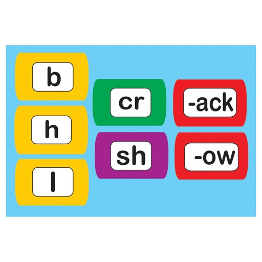 [40007 ASH] Word Chunking Die-Cut Magnetic Foam 100 Pieces