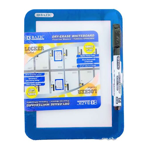 [6023 BAZ] Assorted 5" x 7" Magnetic Locker Dry Erase Board with Marker