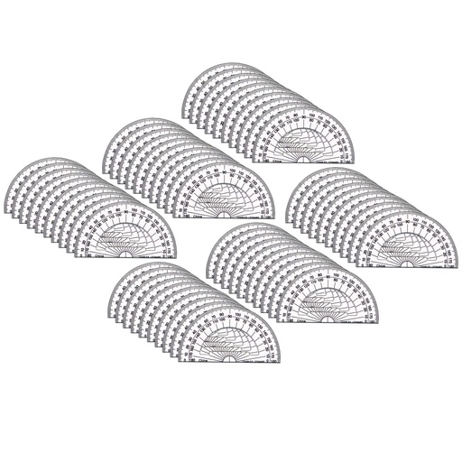 [77104-60 CLI] 4" Plastic Protractor, Pack of 60 | 77104-60 CLI