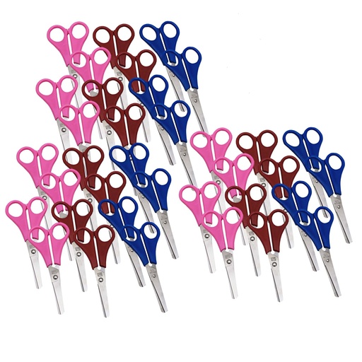 [77530-36 CLI] Assorted Children's Blunt 5.5" Scissors Pack of 36