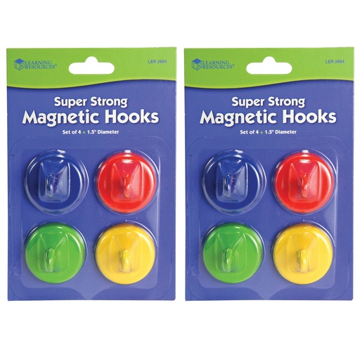 [2694-2 LER] Super Strong Magnetic Hooks 8ct