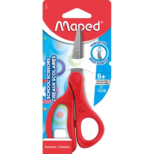 [480210 MAP] Assorted Essential 5" Pointed School Scissors