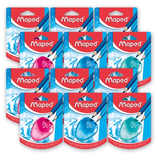 [634756-12 MAP] I-Gloo 2 Hole Pencil Sharpener Pack of 12