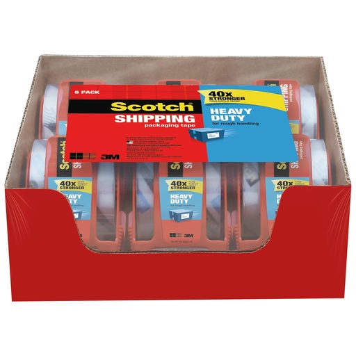 [1426 MMM] 1.88" x 800" Heavy-Duty Shipping Packing Tape In Dispenser 6 Rolls