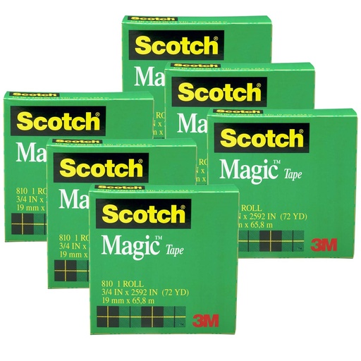 [810341296-6 MMM] 3/4" x 1296" Magic™ Tape Refill Rolls 6 Rolls