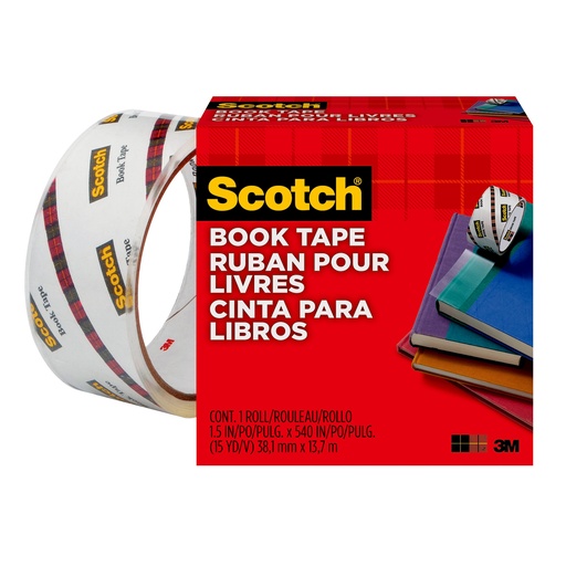 [84515 MMM] 1 1/2 in x 15 yd Book Tape Roll