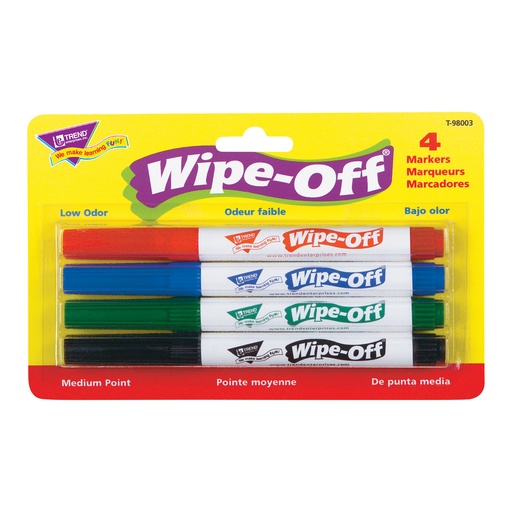 [98003 T] Standard Colors Wipe-Off® Markers 4-Pack  