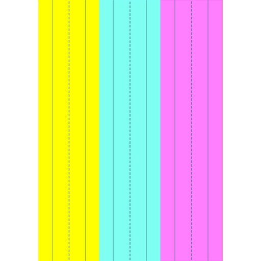 [10129 ASH] Die-Cut Magnetic Pink/Blue/Yellow Sentence Strips 3ct