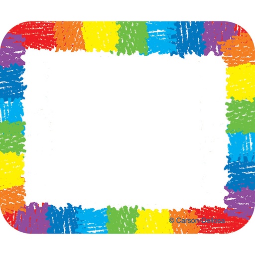 [9476 CD] Kid-Drawn Rainbow Name Tags Pack of 40