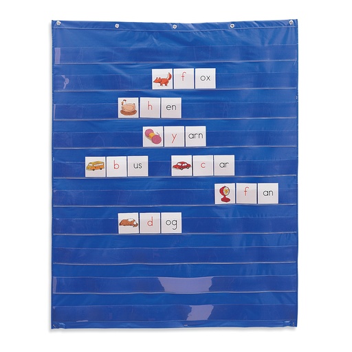 [2206 LER] Blue 33.5" x 42" Standard Pocket Chart