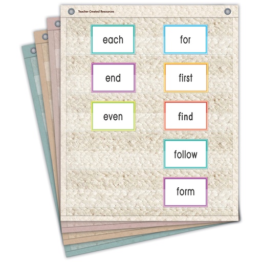 [20108 TCR] Woven Magnetic Mini Pocket Charts Set of 4
