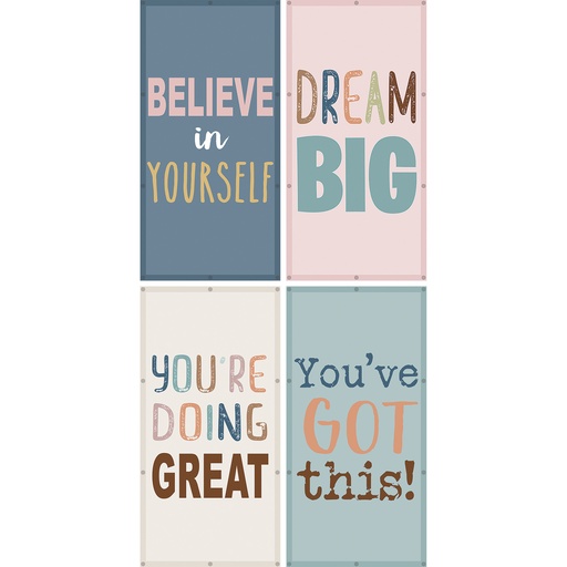 [20143 TCR] 2' x 4' Be Positive Calming Covers Ceiling Light Filters Pack of 4