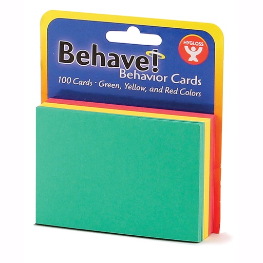 [43525 HG] Assorted 3" x 5" Behavior Cards Pack of 100