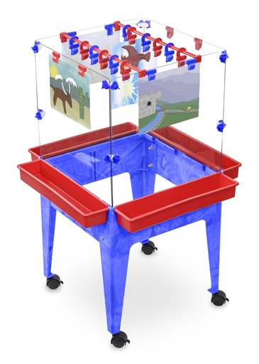 [S13824 CB] 4 Station Space Saver Easel