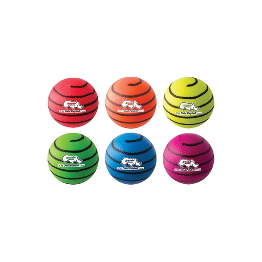 [RS63NSET CHS] 6.3" Rhino Skin Medium Bounce Neon Swirl Ball Set