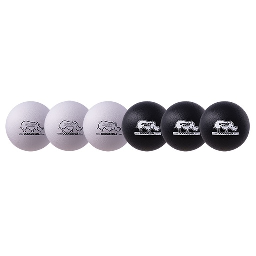 [RXD8BWSET CHS] 8" Rhino Skin Dodgeball Set Black/White