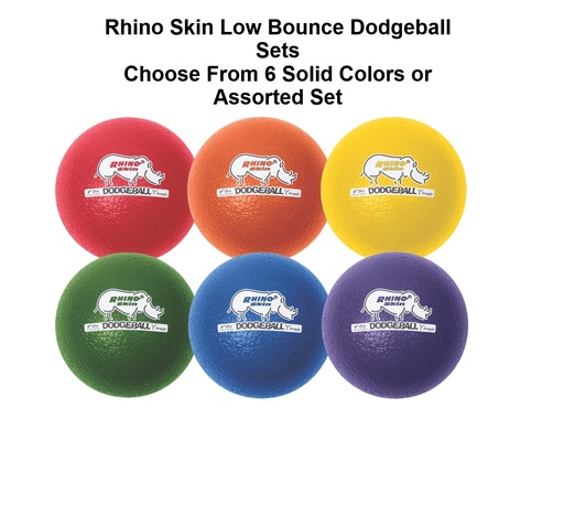 6" Rhino Skin Low Bounce Dodgeball Set