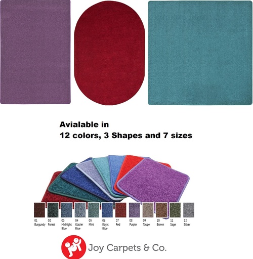 [80 JC] Endurance Solid Color Area Rug